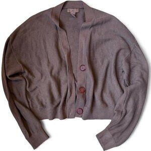 H&M Brown Relaxed Fit Cardigan Sweater